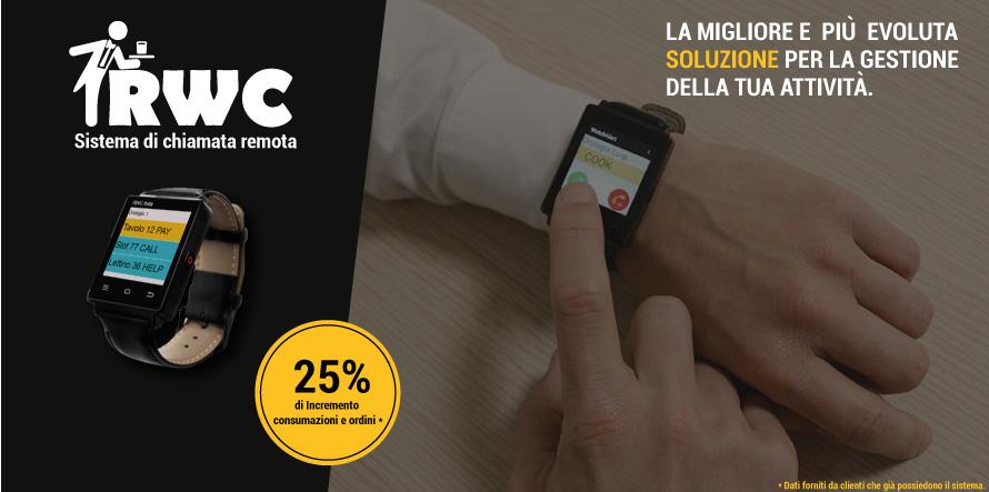 RWC - Il sistema di chiamata remota camerieri pie evoluto